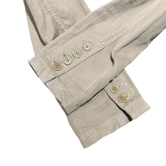 Zadig & Voltaire Men’s Tan Linen Blend Trench Style Coat - Picture 3 of 13